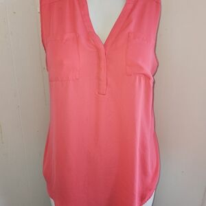 Torrid Coral Sleeveless Blouse